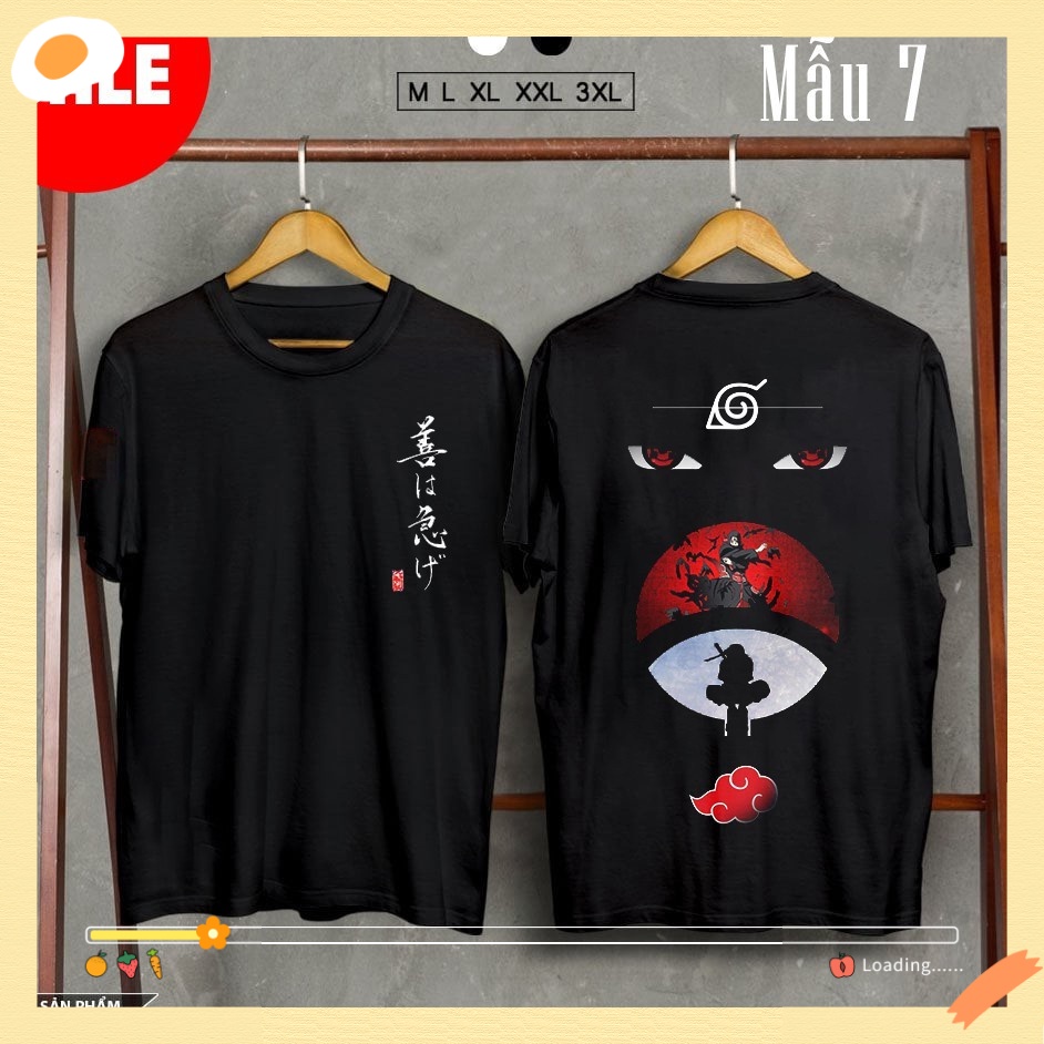 Uchiha Itachi Shirt - Naruto Printed T-Shirt /Clothing/Tee/Tops (With Real Photo)