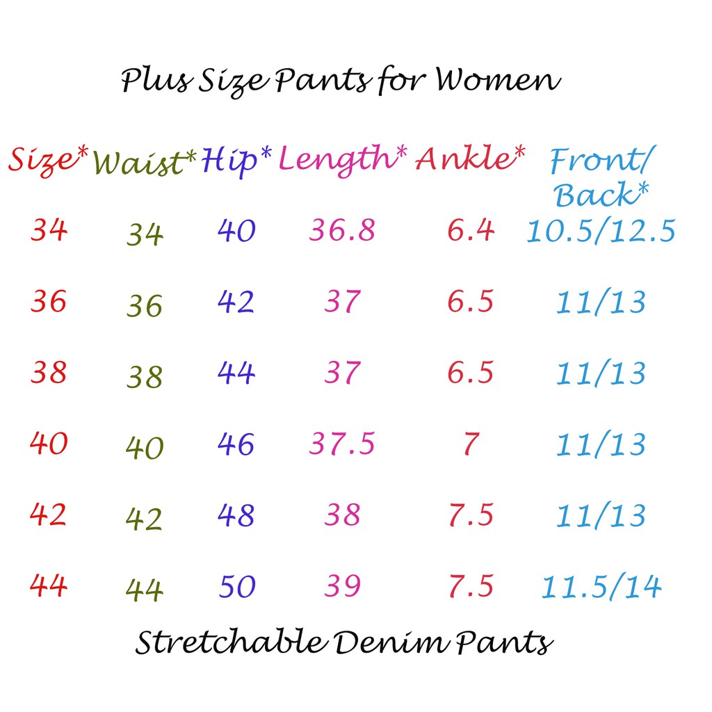 size 50 in pants