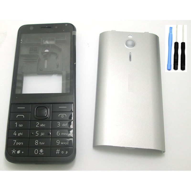 For Nokia 230 230ds Rm 1172 Rm 1126 New Full Complete Mobile Phone Housing Cover Case English Keypad Shopee Philippines
