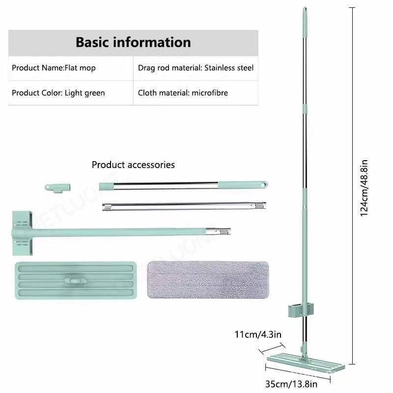 Smart 360 Rotation Flat Mop Floor Cleaning Microfiber Squeeze Mop Floor Clean Automatic Dehydration