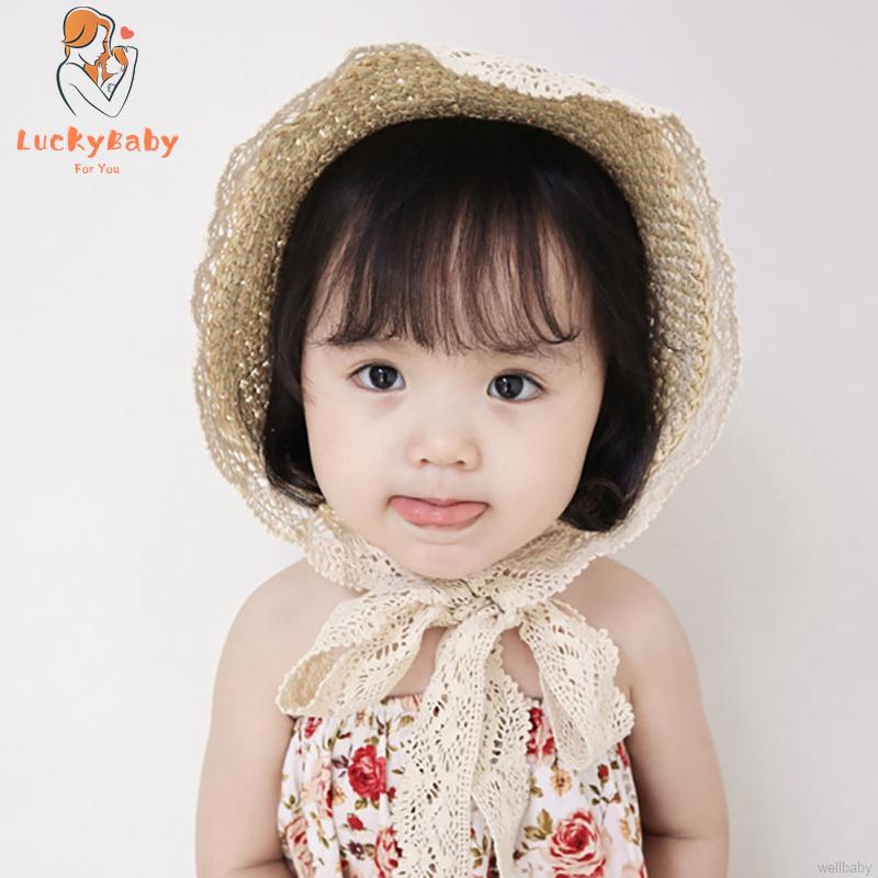 baby girl straw hat