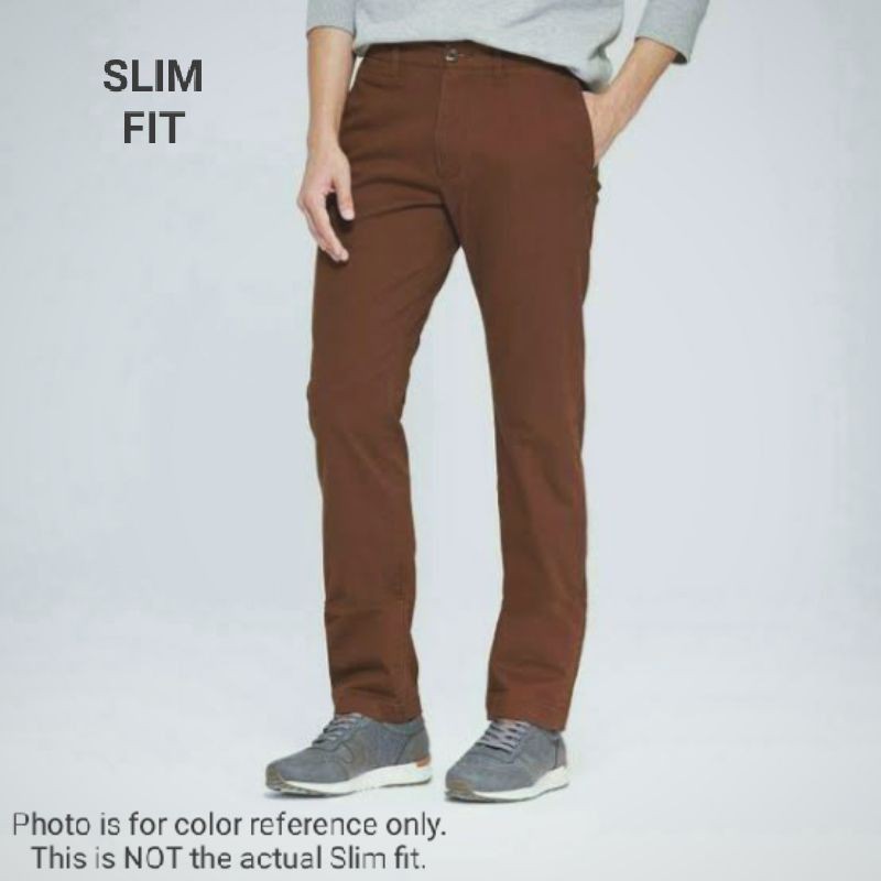 GOODFELLOW & CO Men's Slim Fit Hennepin Chino Pants Dark Brown