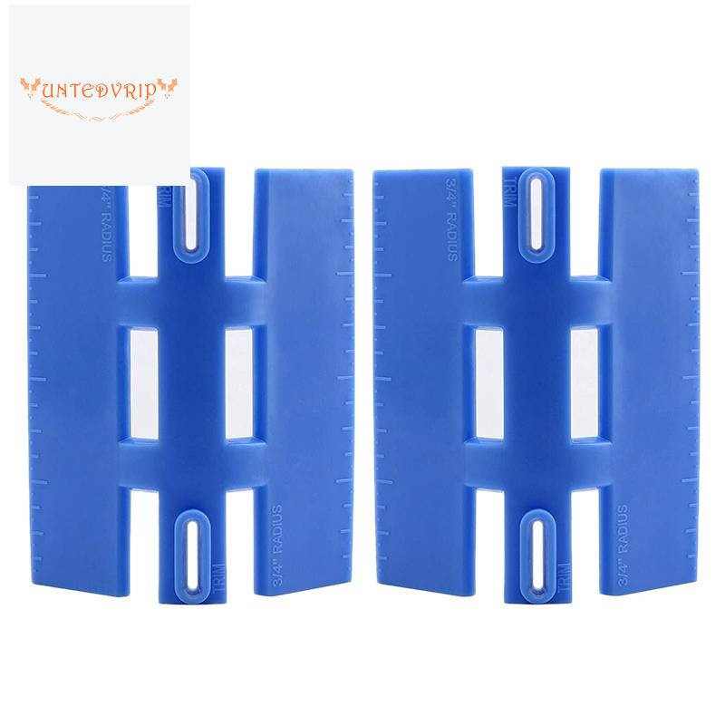 2 Pack Square Scriber Measuring Gauge Wood Working Paint Bullnose Corner Marking Tool Duplicator Profile Trim Ruler