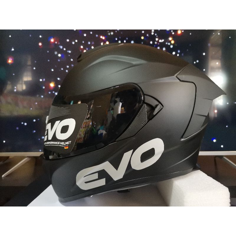 Evo Gt Pro Matte Black Full Face Helmet Shopee Philippines