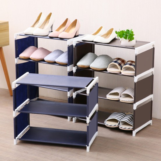 Multi Functional Multi Storey Shoe Rack Organizer Household Cloth Storage Rack Simple Shoes Rack Shopee Philippines