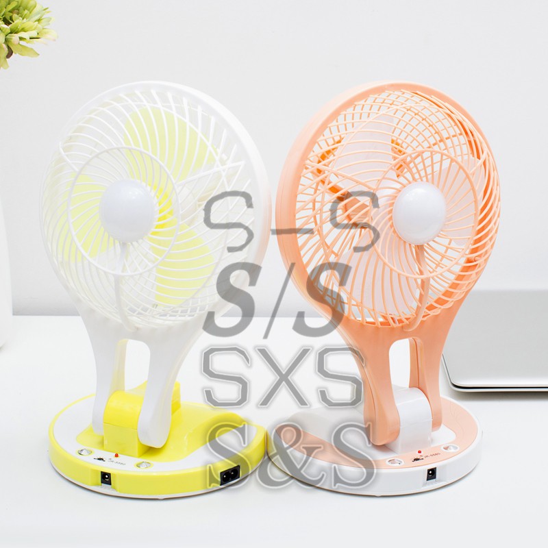 portable led light with mini fan jr 5580