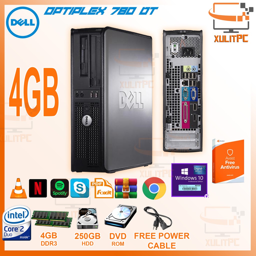 Dell Desktop Optiplex 780 Core2duo 4gb Ddr3 250gb Hdd Desktop