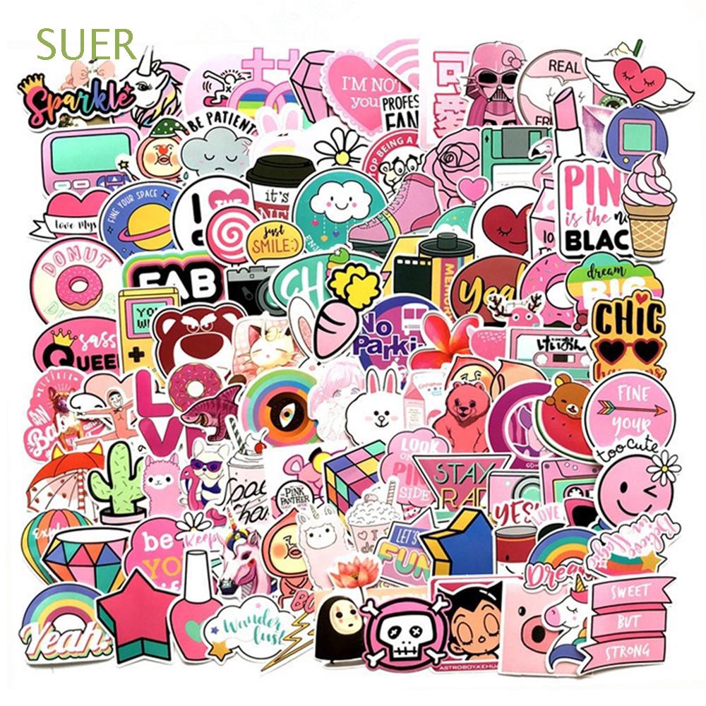 50/60pcs Photo Laptop Cartoon DIY Craft Luggage Stickers | Shopee ...