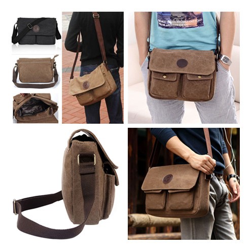 canvas and leather satchel bags