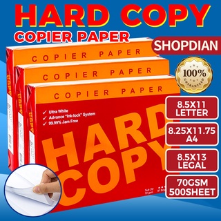 Hard Copy Bond Paper ( Short / A4 / Long ) 70gsm 500Sheets #7