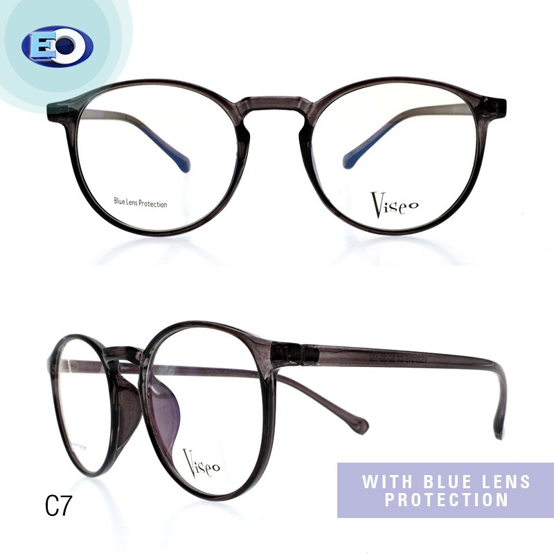 Anti Radiation Eo Viseo With Blue Lens Protection Eyeglasses Vs201215 Non Graded Shopee 7377