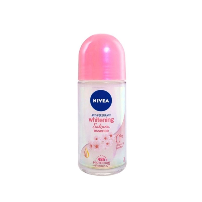 NIVEA Deodorant Roll On Serum Anti Perspirant Whitening Sakura Essence Pearl Beauty Bright Deep Deo