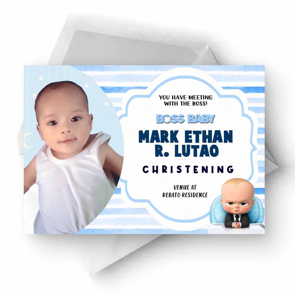 The Boss Baby Birthday Christening Layout Concept You vrogue.co