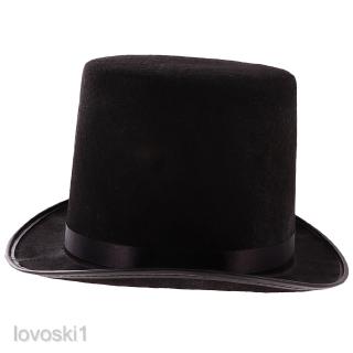 Black Top Hat Victorian Steampunk Magician Ringmaster Costume Props #9