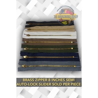 Brass Zipper 8 inches Semi Auto Lock sold per Piece
