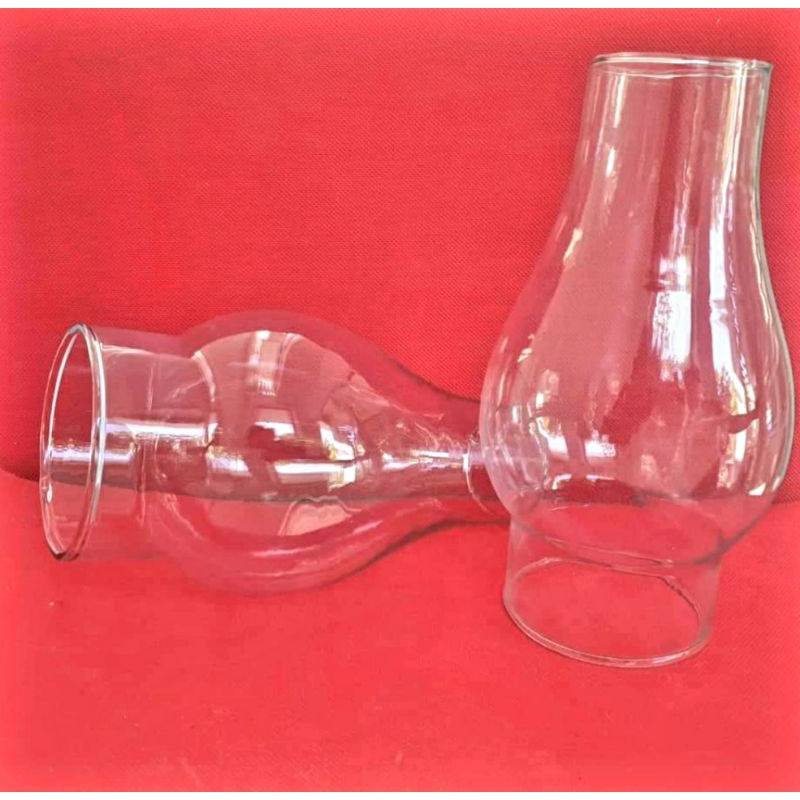 Hurricane Candle Holder Sleeve, Wide 4", Height 8", Clear Virina Glass
