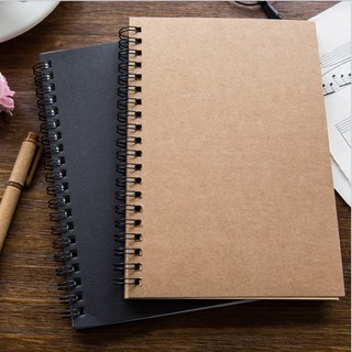 Sketchbook Graffiti Book Blank Page Art Supplies Spiral Book Notebook A6 A5 Kraft Paper Hardcove