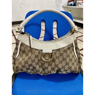 Authentic Gucci Hobo Canvas Bag
