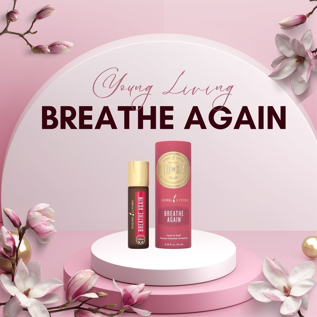 Authentic Young Living Breathe Again Essential Oil RollOn 10 ml