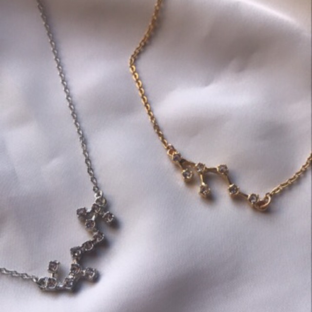 gold and silver necklace