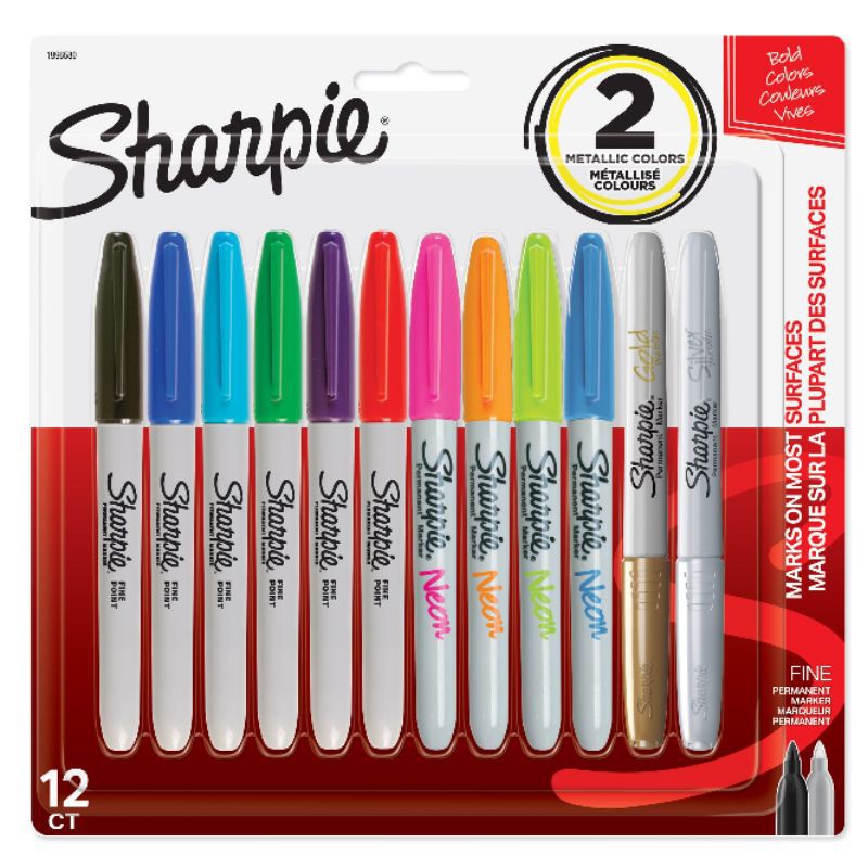 Choose Sharpie Fine Point Permanent Neon Assorted Colors Single Marker Pen 