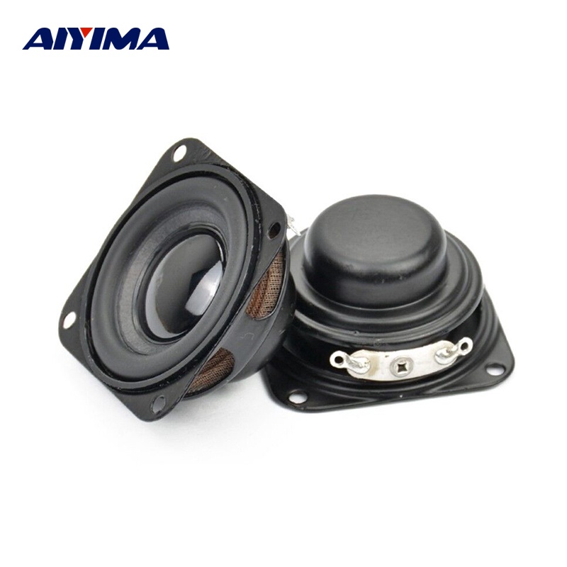 Aiyima 2pcs Subwoofer 40mm 1.5inch Bass Speaker 4ohm 3w Neodymium 