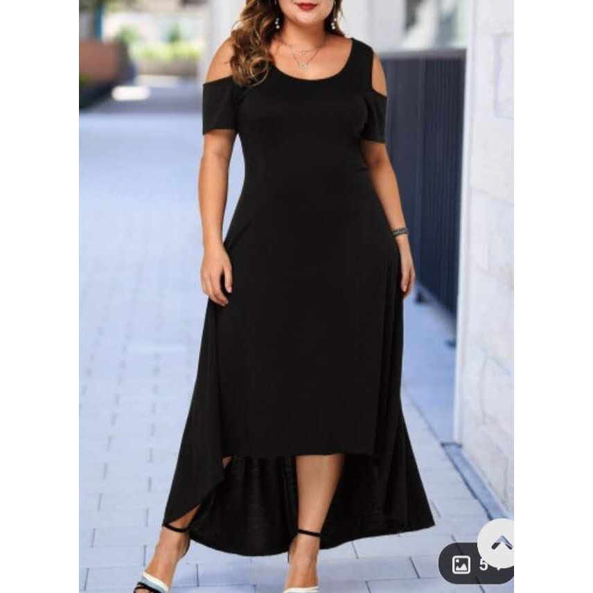 long black dress plus size