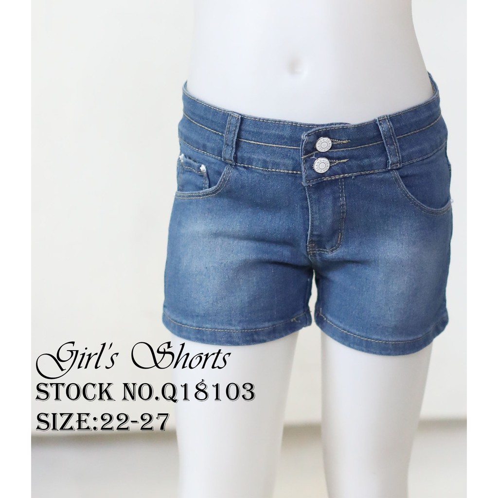 girls jean shorts