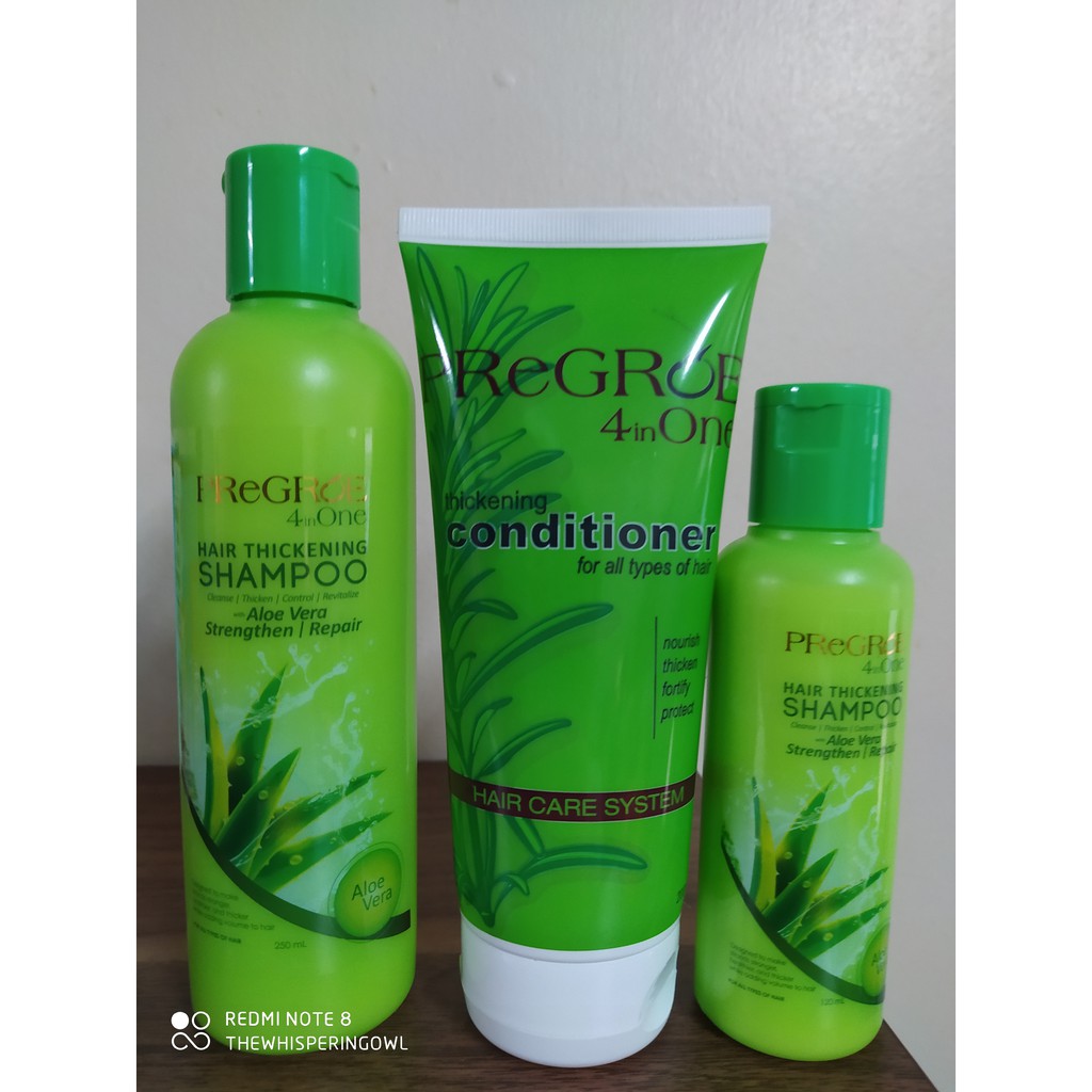 Pregroe Hair and Scalp Treatment Shampoo 120mL / 250mL Conditioner