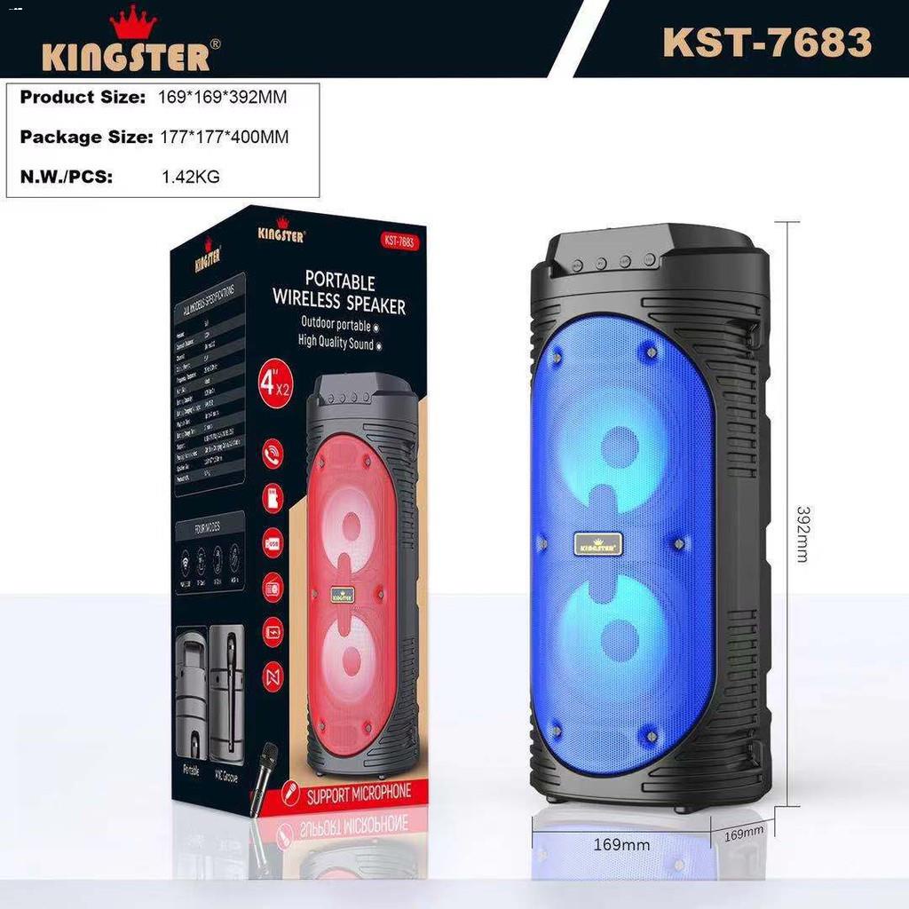 Speakers ☋ KST7683 Kingster Super Bass Karaoke Wireless Bluetooth