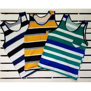Men's Top Assorted Designs Cotton Spandex Stripe Sando SUMMER Wear for ADULT #2