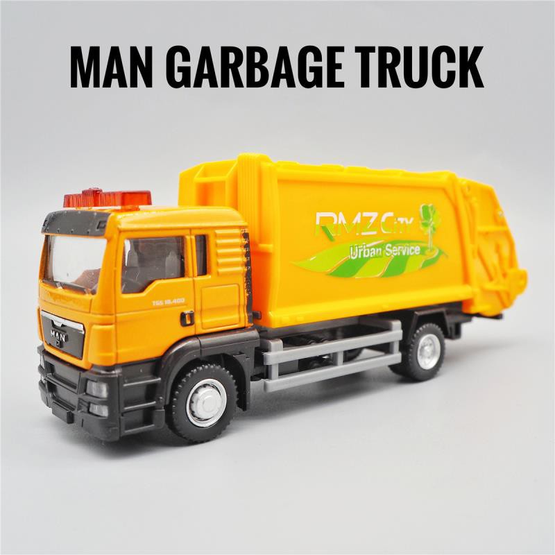 yellow garbage truck toy