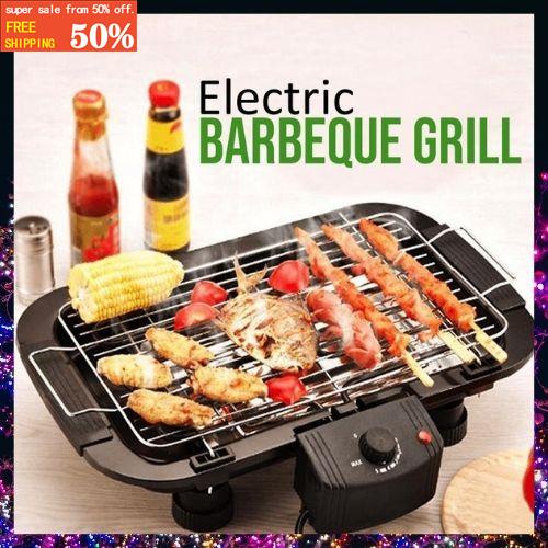Electric BBQ Grill Indoor Outdoor Grill Stainless Steel Automatic BBQ
