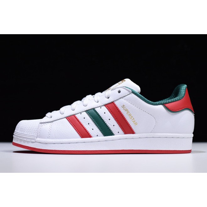 adidas superstar green red