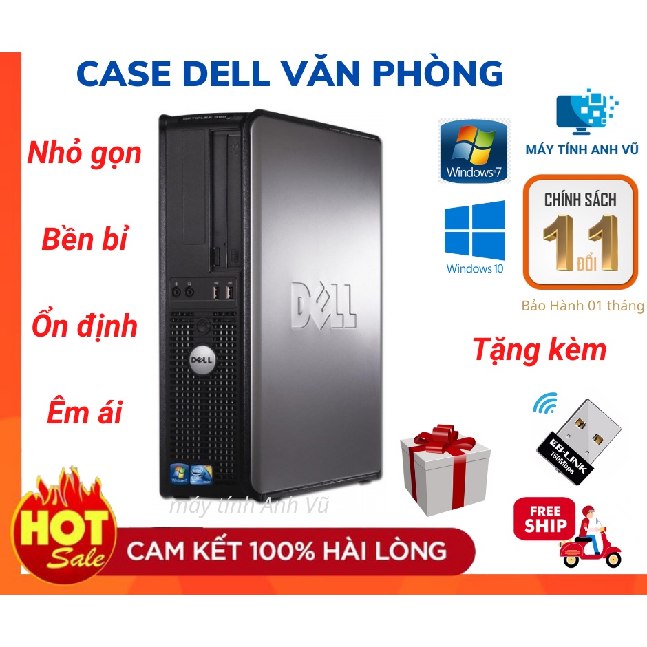 Compact dell computer case for office/ studying/ light gaming with usb