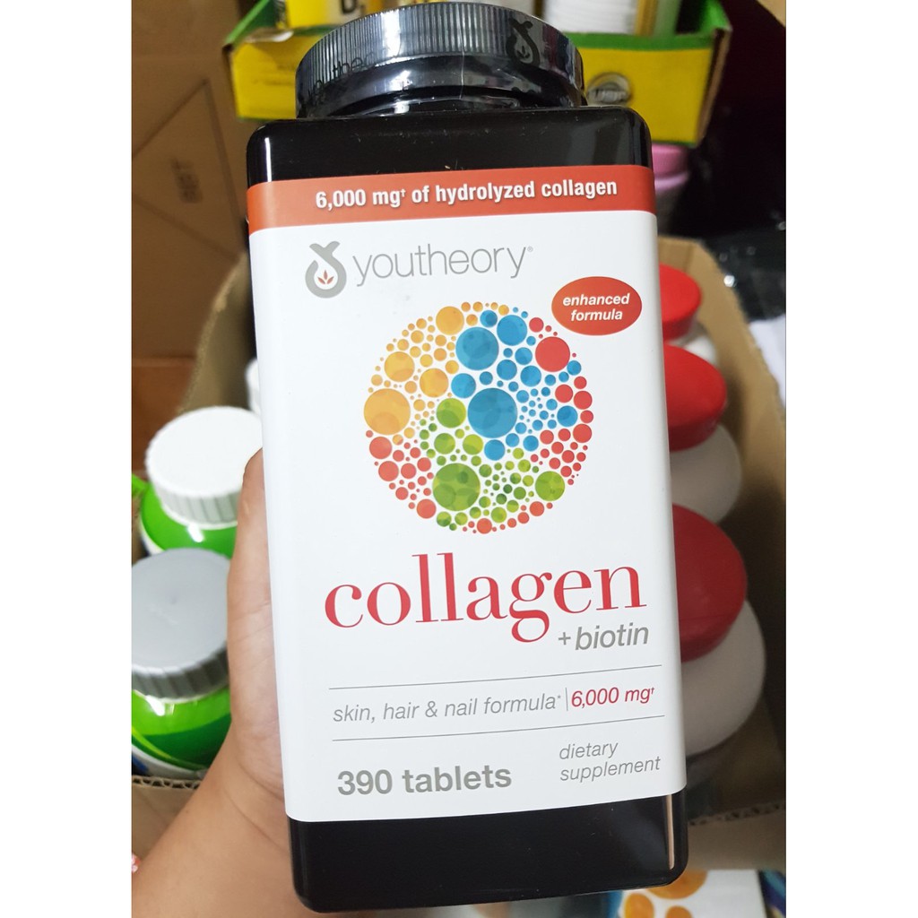 Youtheory Collagen + Biotin Formula 390 Tablets Exp 4/2023 Shopee
