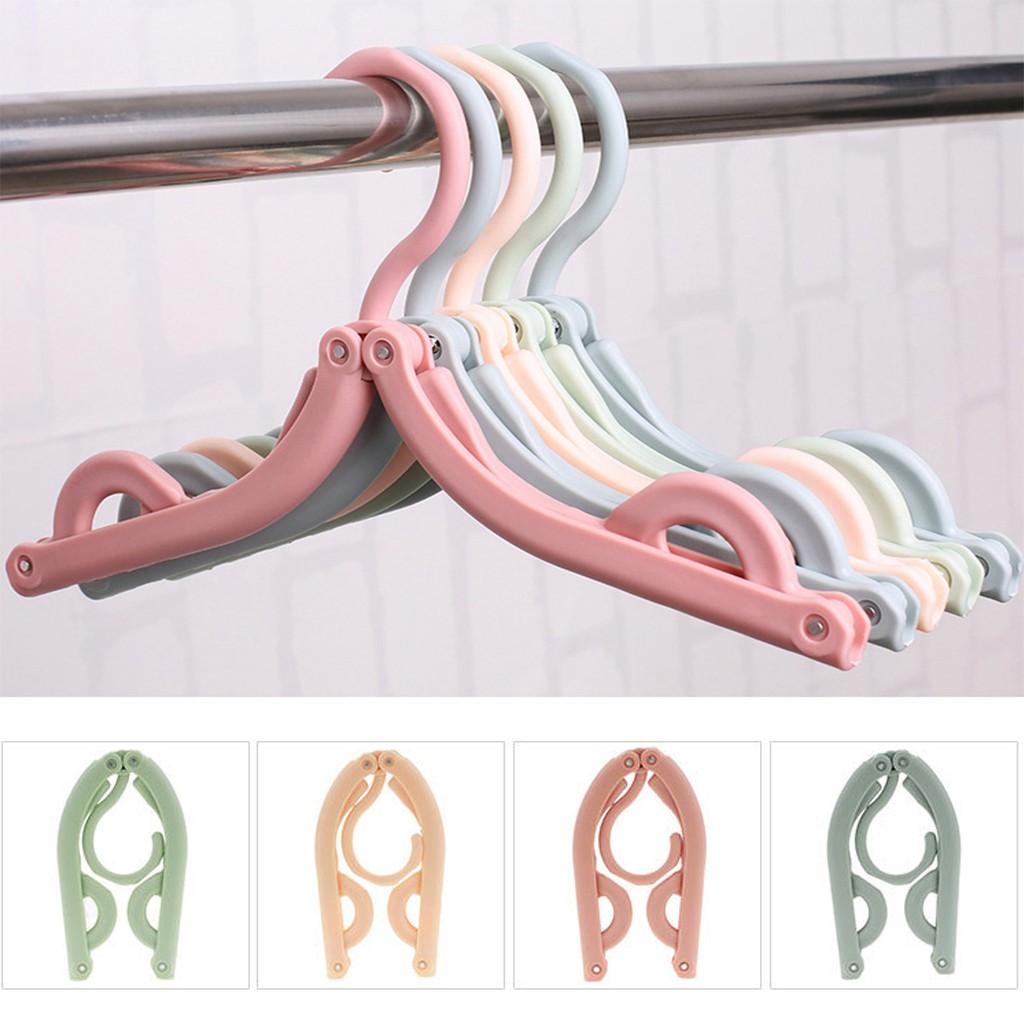 Folding Space Saving Clothes Hanger Folding Hanger | Shopee Philippines