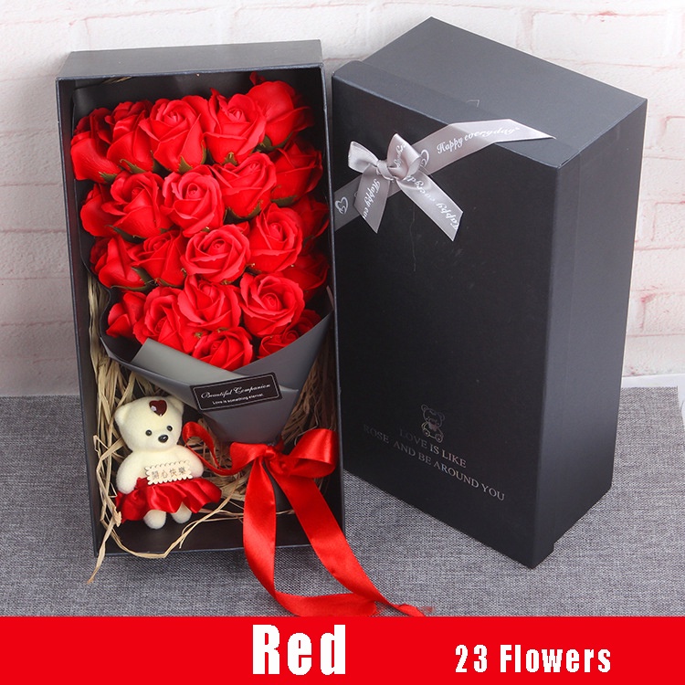 Paadyy 18 /33 pcs Roses valentine's day present for girlfriend valentine's day gift flowers - Image 3