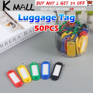 【PH Local】50PCS Label Key Holder Plastic Key Tags ID Label Keychain With Split Ring