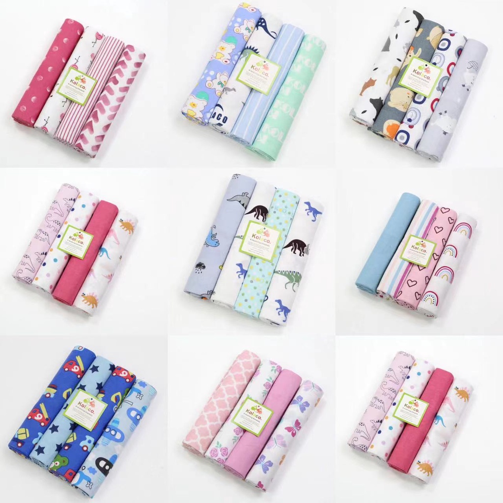 4in1 Newborn Baby swaddle me Blanket Cotton flannel Receiving Blanket