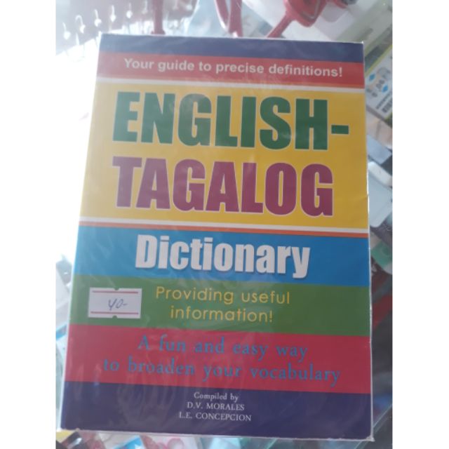 Dictionary EnglishTagalog Shopee Philippines