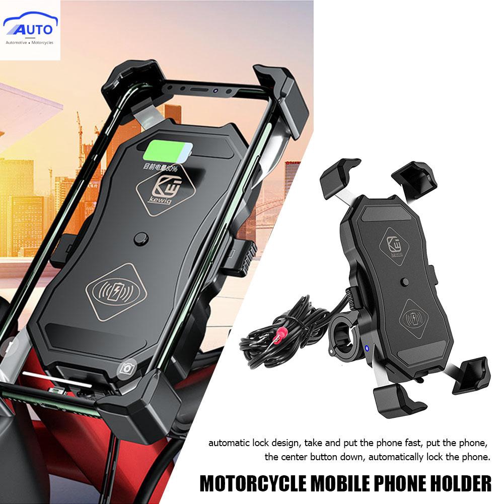 motorcycle phone mount with wireless charger