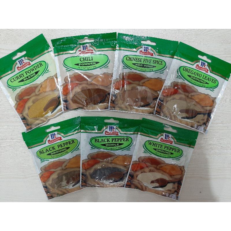 Mccormick Herbs And Spices 25 35g Pack Shopee Philippines