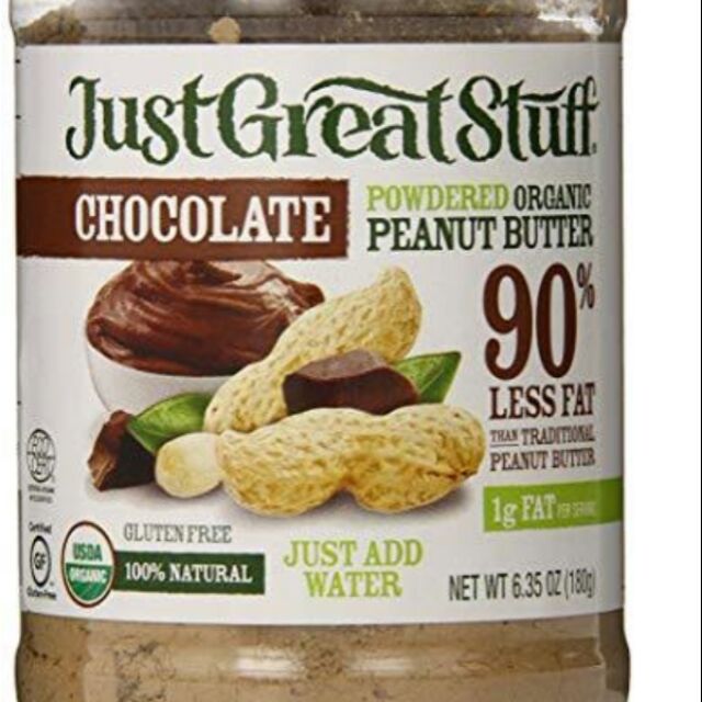 Just Great Stuff Powdered Peanut Butter Chocolate Organic 6.43oz