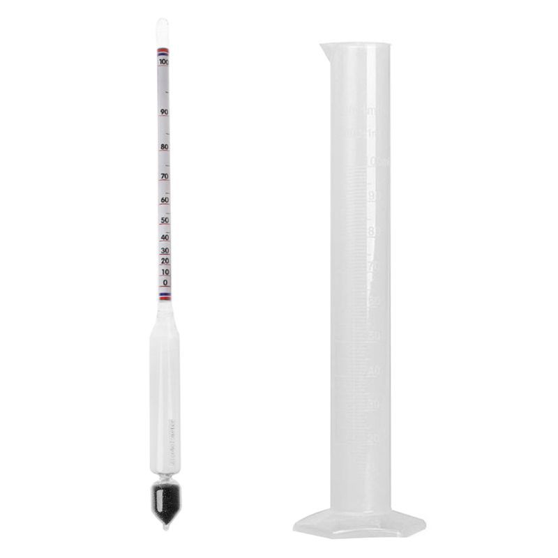 Hydrometer Tester Vintage measuring bottle Set Tools Alcoholmeter Alcohol Meter