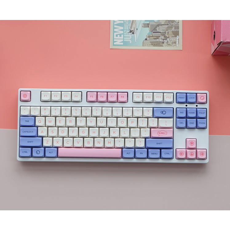 [Keycaps] Cute Bubble Mechanical keyboard keycaps cherry profile QX1 ...