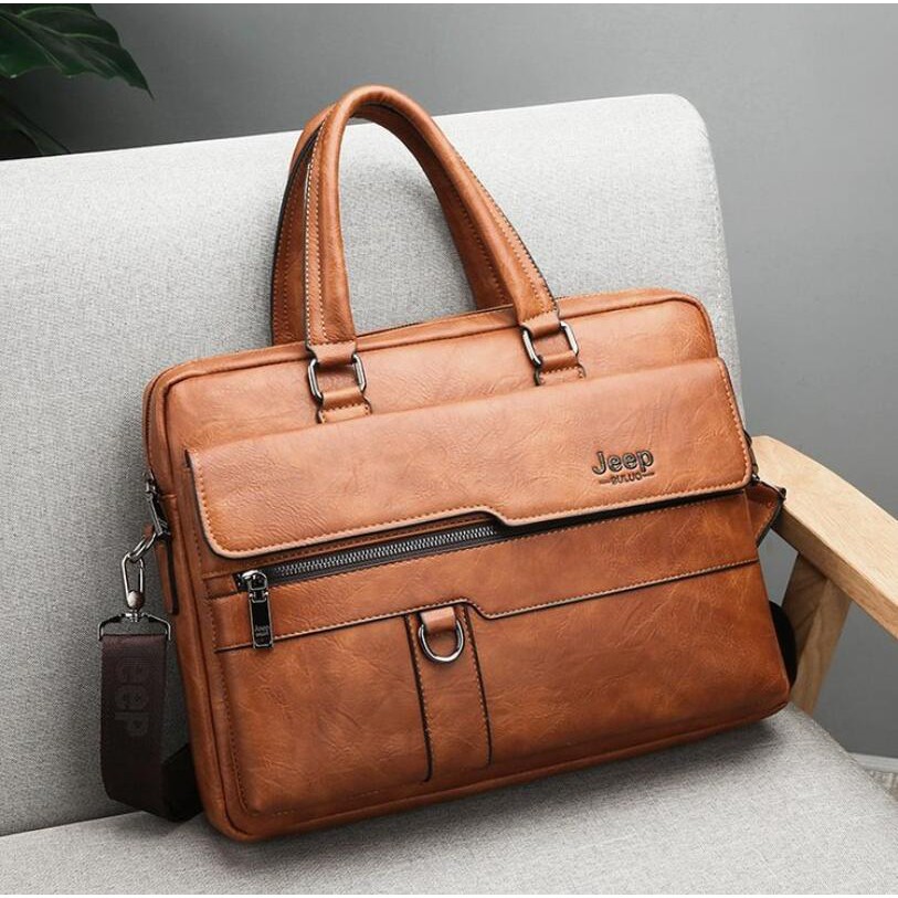 jeep leather laptop bag