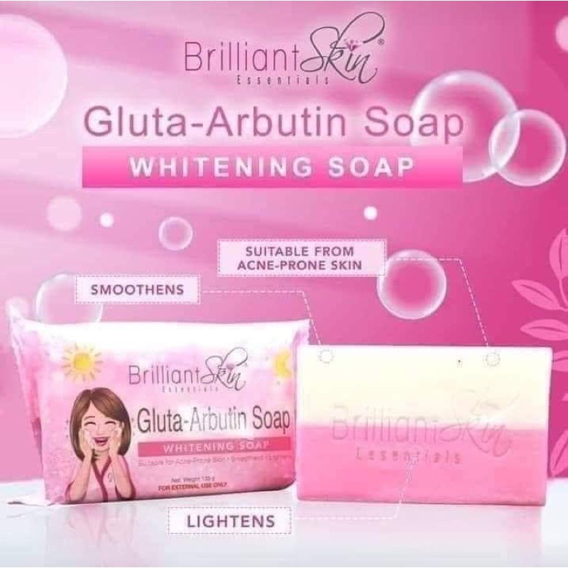 GLUTA-ARBUTIN WHITENING SOAP by Brilliant Skin Essentials | Shopee ...