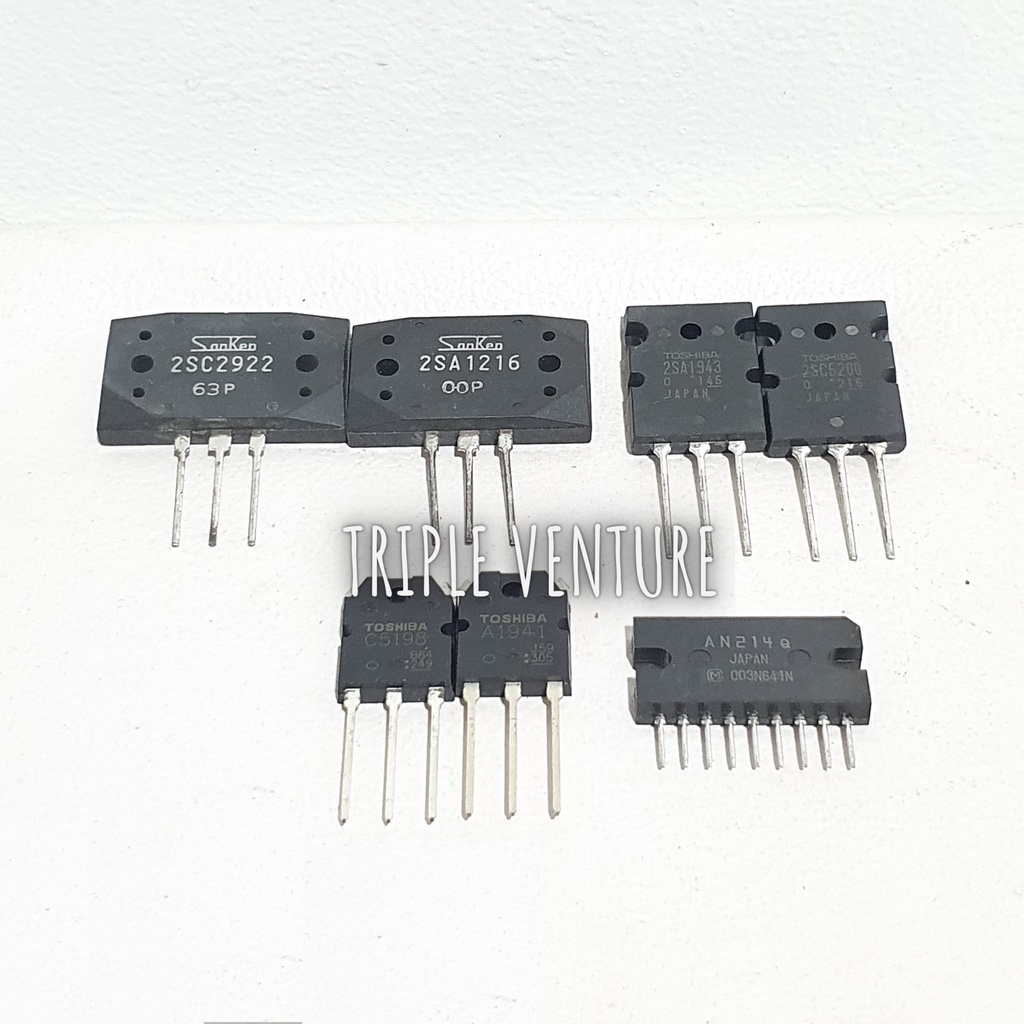 ORIGINAL Power Transistors (Sanken C2922, A1216 / Toshiba C5200, A1943 ...