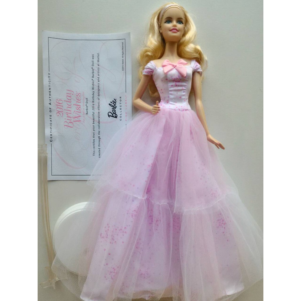 Newly Oob Barbie Birthday Wishes 2016 Blonde Doll Shopee Philippines